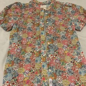 J.crew Women's 8 Classic-fit Short Puff- sleeve Top In Liberty Eloise